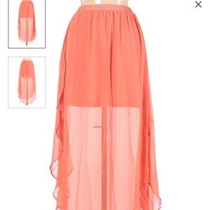 Xhilaration Coral Maxi Skirt